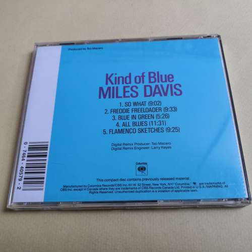 Miles DAVIS KIND of Blue 爵士名盤