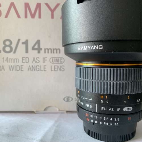 SAMYANG 14mm f/2.8 ED AS IF lens for Nikon