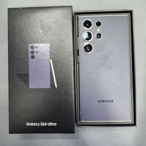 99%New Samsung S24 Ultra 5G 12+512GB 紫色 香港行貨 全套有盒有配件 自用超值