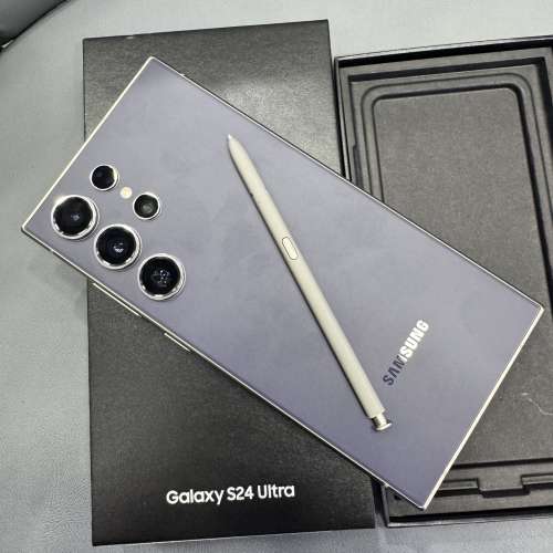 99%New Samsung S24 Ultra 5G 12+512GB 紫色 香港行貨 全套有盒有配件 自用超值