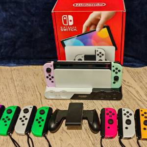 99%New Nintendo Switch OLED！包手製充電座及多套手製