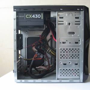 M-ATX computer case with Corsair CX430 PSU