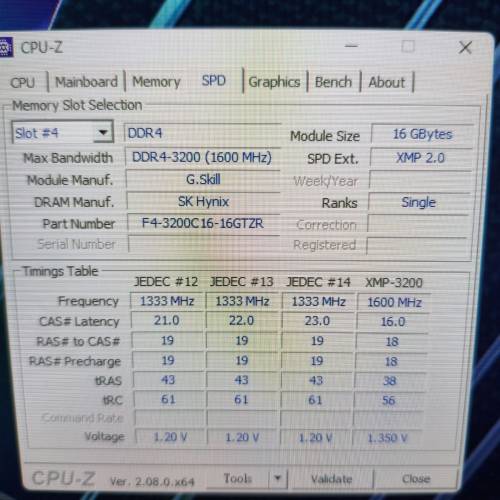 [32GB KIT RAM] G.SKILL TRIDENT Z DDR4 3200 16GB x 2