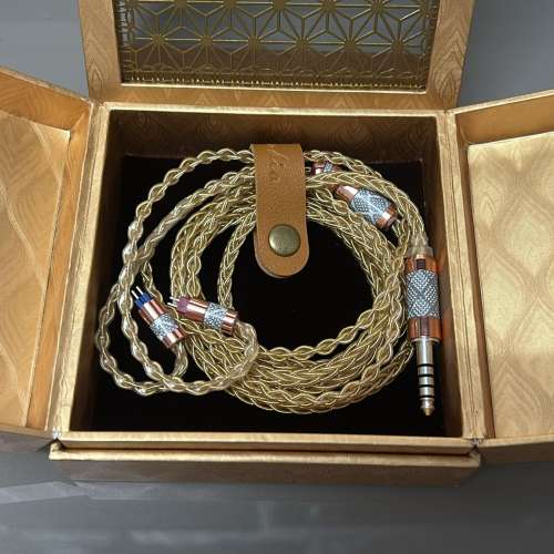 (全新旗艦重量級耳機升級線)帝皇星 Emperor Star925純銀+真金(比周大福/周生生9999...