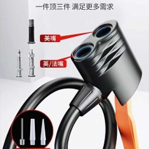 全新升級高碳鋼高壓單車打氣泵(附有外置氣壓錶),外置精准氣壓錶,氣壓高達160 PSI,一...