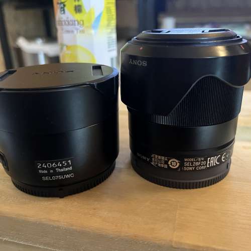 最平放售Sony FE 28 28mm F2連 SEL075UWC廣角連接鏡Converter 0.75X(組合用為21mm....