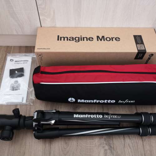 全新 Manfrotto Befree GT Aluminum Tripod Kit (MKBFRTA4GT-BH) (鋁合金旅行三腳架...