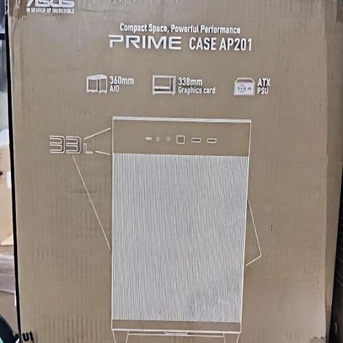 全新ASUS Prime AP201 MicroATX Case mesh 黑白兩色都有 電腦主機 電腦機箱 主機箱 ...