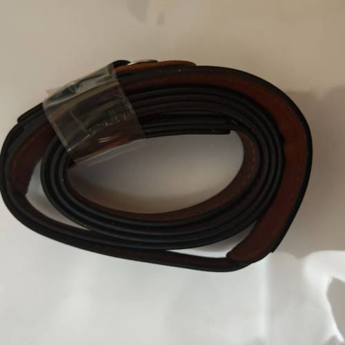 ZFC咖啡色真皮保護套+牛皮肩帶