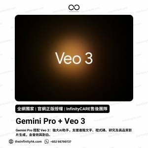 獨家👑 Gemini Pro with Veo 3 訂閱計劃｜AI | ChatGPT 吉卜力風格 Perplexity Pro...