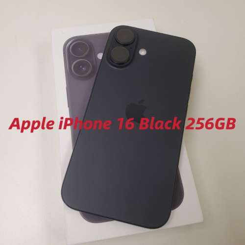 Apple iPhone 16 256GB 黑色 已開封未激活