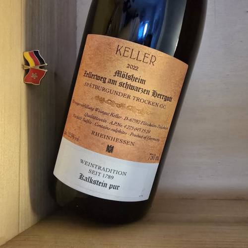 2022 Keller Zellerweg AM Schwarzen Herrgott Spatburgunder GG RP95 / JR17++分 紅...