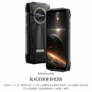 全新(New) • Blackview BV8200 三防手機《6.5" FHD+, 12+256Gb, 32+50/13MP, 反向...