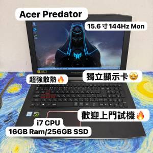 (✨Acer Predator 頂級電競機) Acer  i7-8750H/8,16,32GB Ram/128,256,512GB,1TB S...