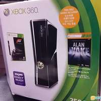 Xbox 360 slim 250gb + 2 remote + 6 game+內置6 game 交換switch 多除少補屯門良景