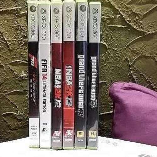 Xbox 360 slim 250gb + 2 remote + 6 game+內置6 game 交換switch 多除少補屯門良景