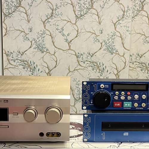 Yamaha 擴音機+雙盤CD 機