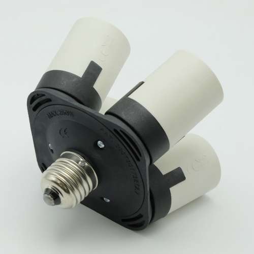 E27 螺絲燈頭 - 1轉4燈頭