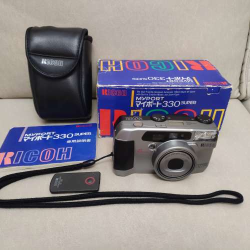 Ricoh MyPort 330 Super 新淨有盒中古菲林相機 傻瓜機 38-130mm底片相機 旅行便攝...