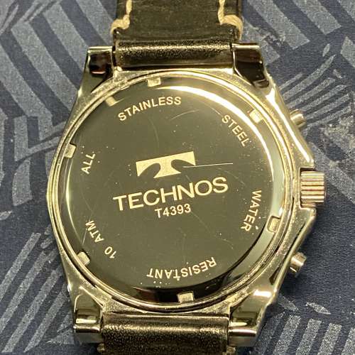 Technos 95%（識奴時）石英 日曆 chrono錶