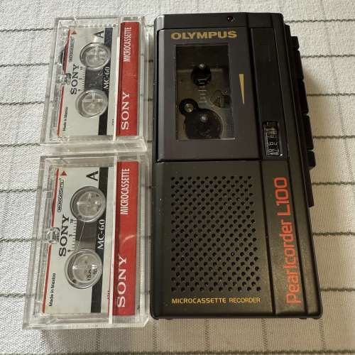 99% 新 古董級 Olympus L100 Micro Cassette 錄音機