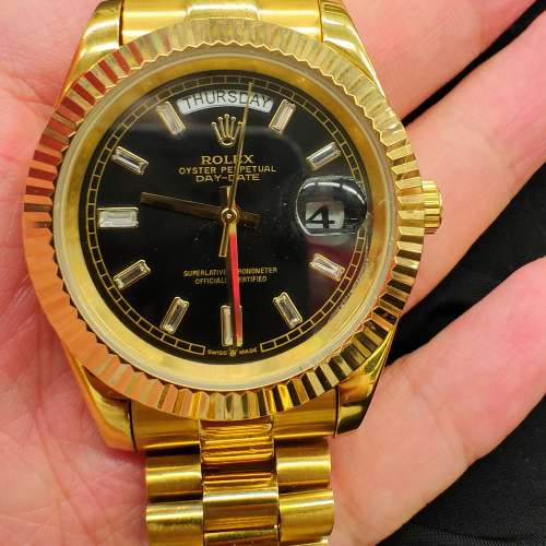 黑冰糖  18k date day 勞力士 rolex Daytona