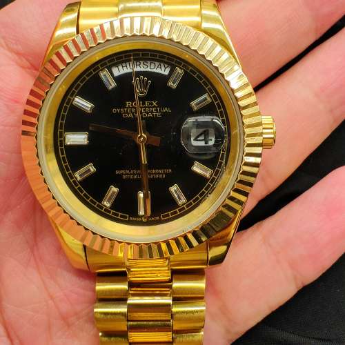 黑冰糖  18k date day 勞力士 rolex Daytona