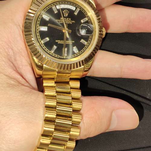 黑冰糖  18k date day 勞力士 rolex Daytona