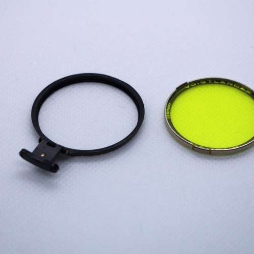 Yellow Filter and holder for Vintage Voightlander