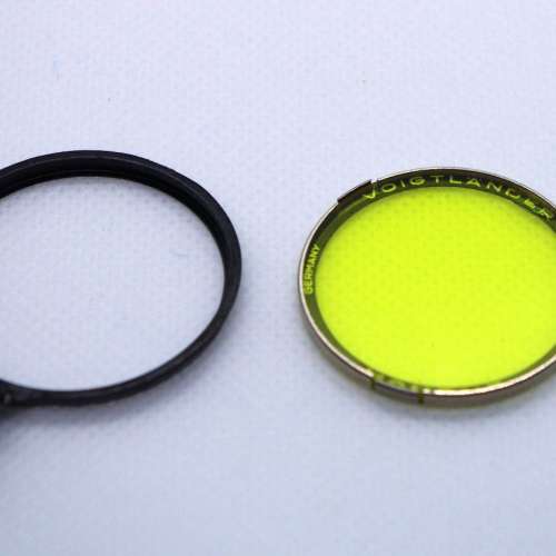 Yellow Filter and holder for Vintage Voightlander