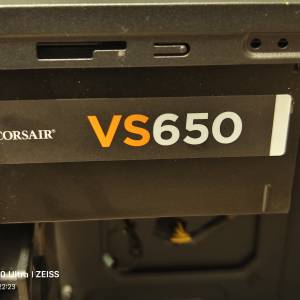海盜船vs650瓦80puls電源，少灰塵另有機箱dvd50
