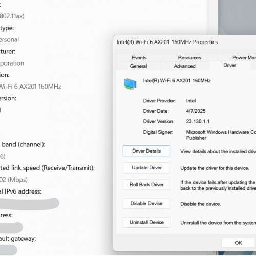 Intel AX201NGW Wi-Fi 6 / Bluetooth 5.2 for CNVio2 M.2
