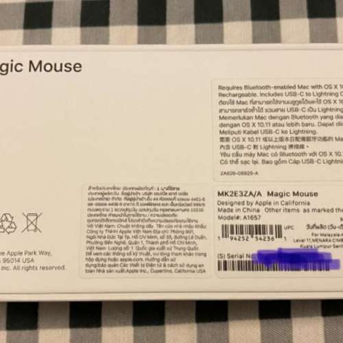 2024新款 Apple Magic Mouse 3 白色 行貨 100%全新 只開盒檢查和試機 未曾使用 Appl...
