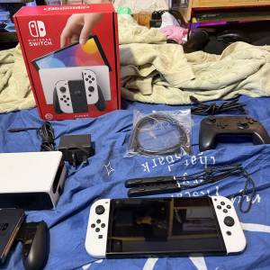 Switch 白色OLED板+Pro手掣