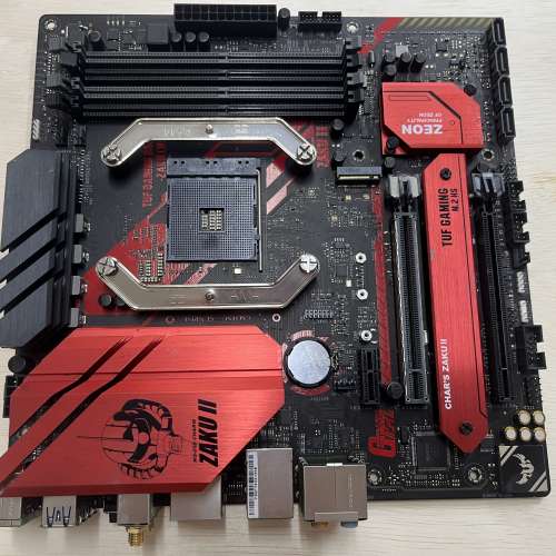電腦底板: 珍藏品:华硕 TUF Gaming B550m WiFi ZAKU 扎古限定版