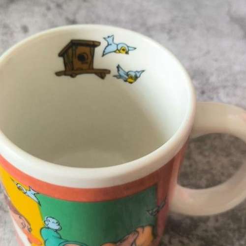 90%NEW DISNEY Snow White Seven Dwarfs Mug 雪姑七友 白雪公主 小矮人 陶瓷杯