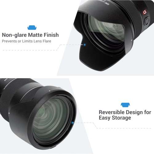 JJC LH-SH141Lens Hood designed for the SON. FE 24-70mm F2.8 GM (SEL2470GM)