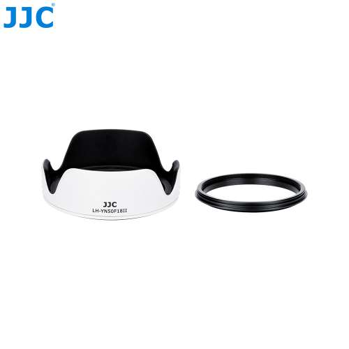 JJC LH-YN50F18II WHITE Lens Hood For Yongnu. YN 50mm f/1.8 II 鏡頭遮光罩