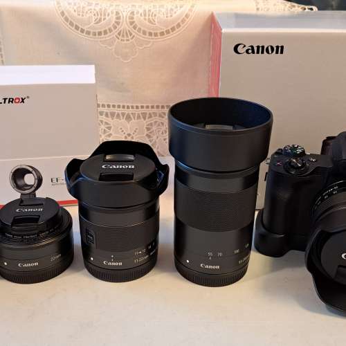 Canon EOS M50 Mark II 全新水貨連 EF-M15-45 IS STM Kit+3支原廠鏡