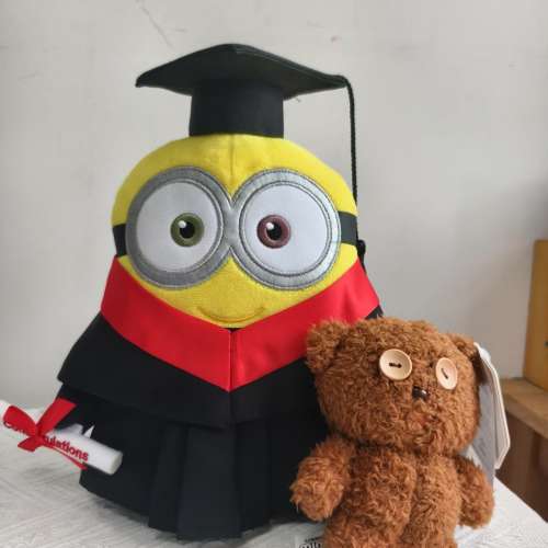 收全數後訂做實物拍攝 絕版大雄畢業公仔 kuromi畢業公仔 迷你兵團畢業公仔 好奇猴喬...