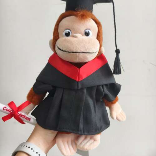 收全數後訂做實物拍攝 絕版大雄畢業公仔 kuromi畢業公仔 迷你兵團畢業公仔 好奇猴喬...