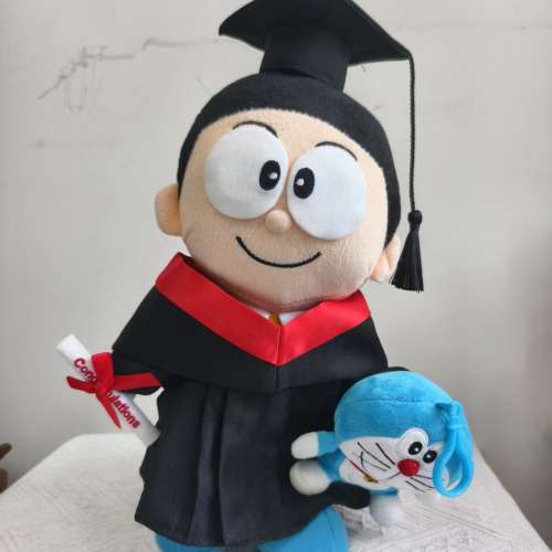 收全數後訂做實物拍攝 絕版大雄畢業公仔 kuromi畢業公仔 迷你兵團畢業公仔 好奇猴喬...