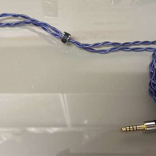 [限量1條](耳機線NAME:魅藍)石墨希合金，由石墨希+銅+銀組合而成，泰國耳機品牌線材...