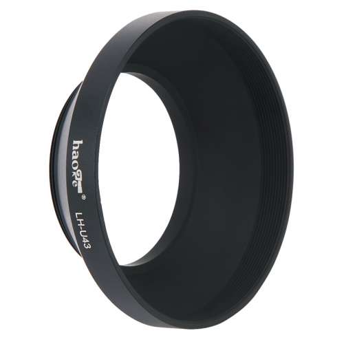 Haoge Lens Hood Metal Screw-in Lens Hood with Cap For Canon EF-M 22mm STM