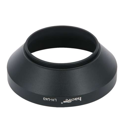 Haoge Lens Hood Metal Screw-in Lens Hood with Cap For Canon EF-M 22mm STM