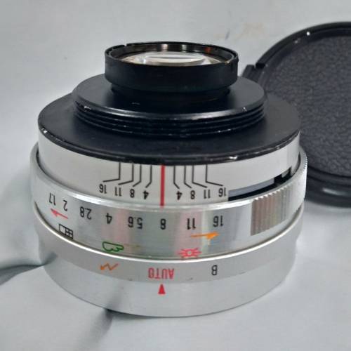 日本 45mm f1.7Color-Yashinon DX (拆自 Yashica electro35 菲林相機)已加M42牙(要...