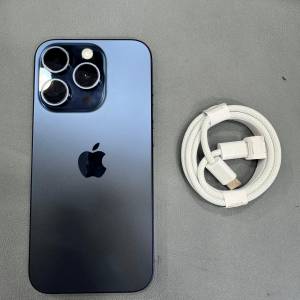 99%New iPhone 15 Pro 128GB 藍色 香港行貨 蘋果保養到2025年9月9日 電池95% 有配件...