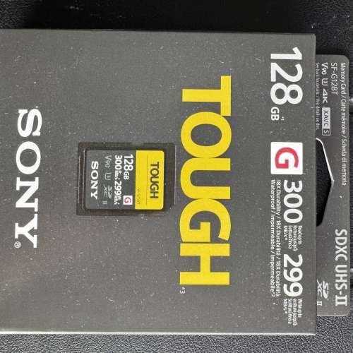 Sony SDXC Tough SF-G128T card 128G 全新 V90 U3