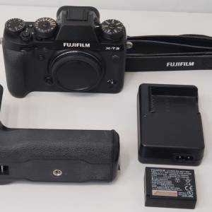 Fujifilm X-T2 Black Body ( 富士 xt2 黑色淨機身) - 98%New，送 原廠 VPB-XT2 Boo...