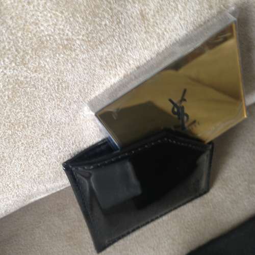 YSL YVES SAINT LAURENT Cosmetic Pocket Mirror with Case NEW 全新 口袋化妝鏡子...